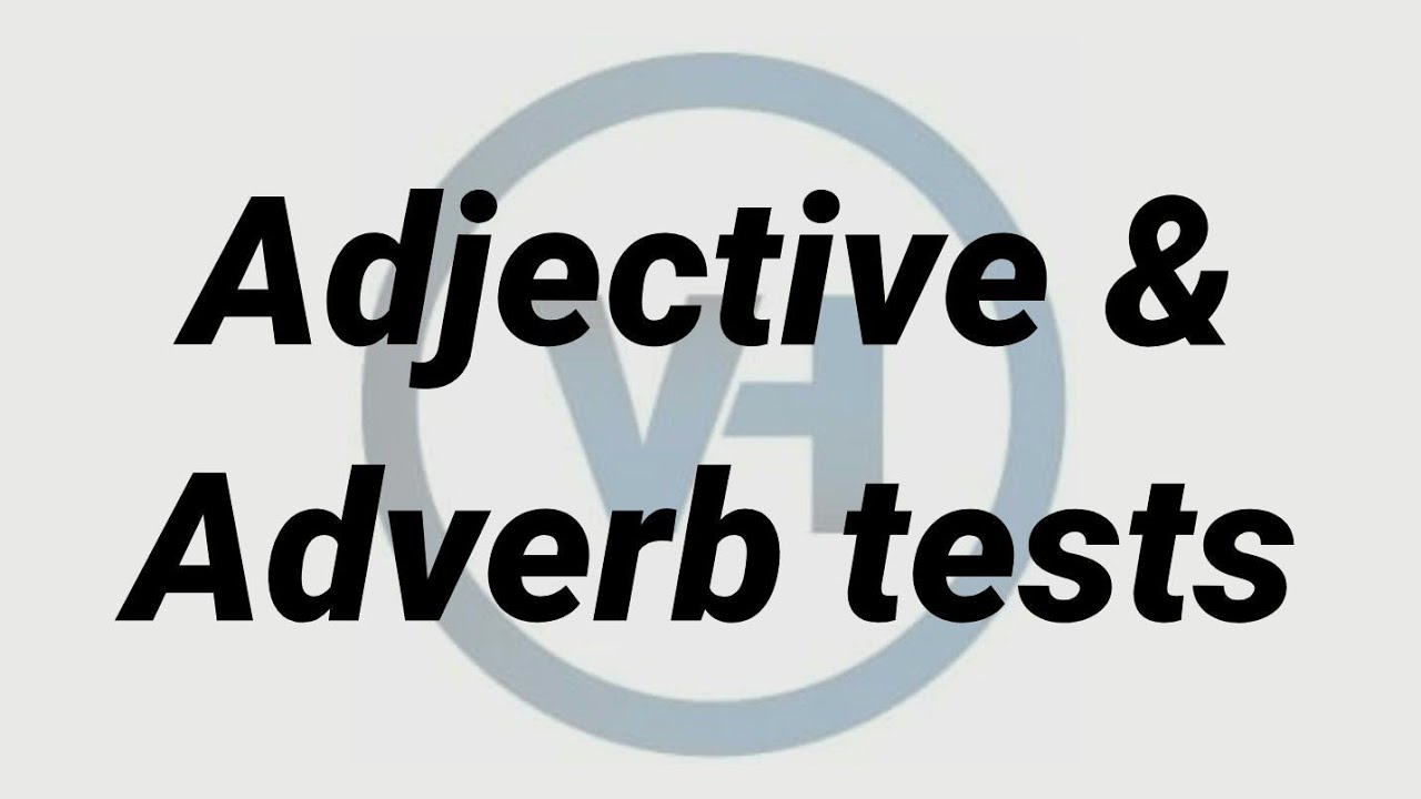 Adjective adverb - Sifet Zerf test izahi