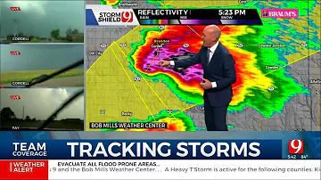 Tornado Warning Near Cordell