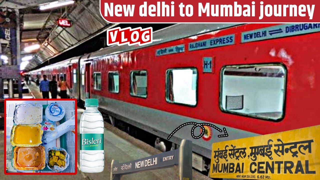 NEW DELHI TO MUMBAI TEJAS RAJDHANI SUPER FAST EXPRESS FULL JOURNEY VLOG 12952 TRAIN