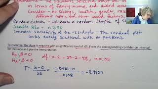 Lesson 14d. Inference for the Slope in Linear Regression