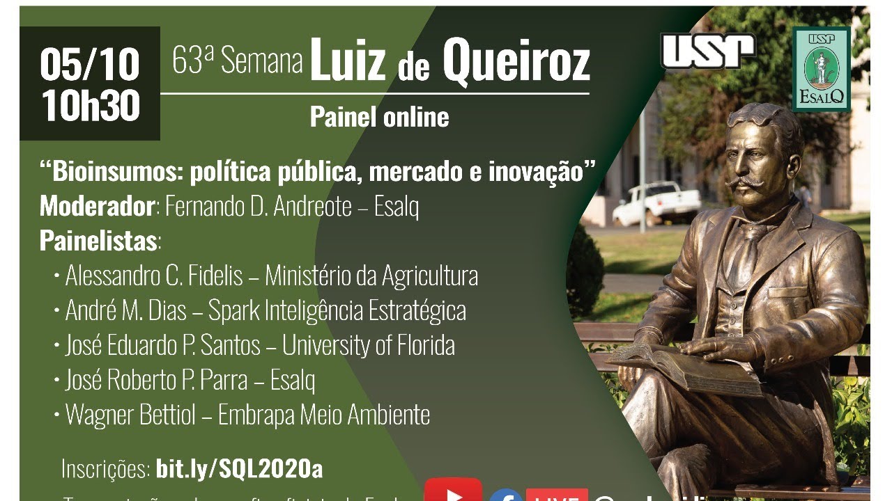 Webinar Esalq : Bionsumos na Agropecuária: políticas públicas, mercado e inovação