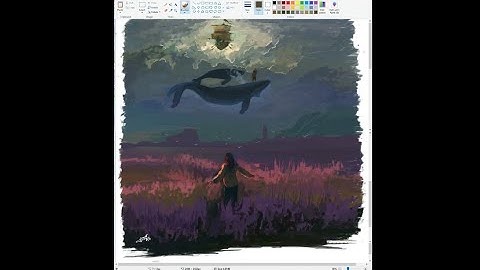 Concept|illustration style in MS Paint using mouse