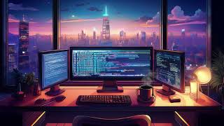 Late-Night Coding 🌙 | Cyberpunk Developer Workspace | Deep Focus & Productivity Ambience