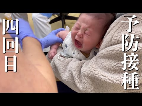 泣かずに耐えるかと思いきや、やっぱり泣いちゃう5か月児