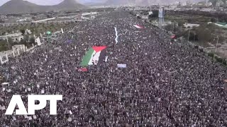 Download Lagu Yemenis Rally in Massive Show of Support for Gaza | APT MP3 Download Lagu Yemenis Rally in Massive Show of Support for Gaza | APT MP3