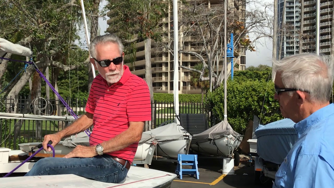 Tacking with a tiller extension Flying Scot YouTube