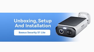 Baseus Security S1 Lite Outdoor Camera Whats In Box Solar-Powered Safety With 2K Clarity