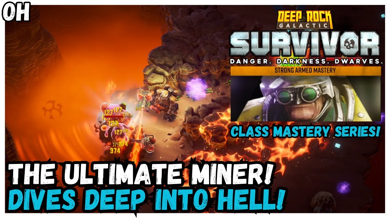 The Ultimate Miner!! Driller (Foreman) Class Mastery Challenge! Deep Rock Galactic Survivors!