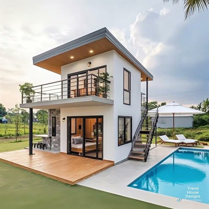 Private 5×5 (50m²) Two-Story Small House Tour #smallhouse #tinyhouse #easyhouse #home #eleganthomes