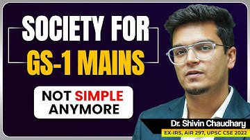 Society For GS1 Mains - Strategy, Sources and Approach!