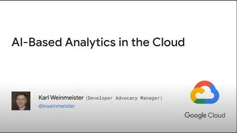 AI - Based Analytics in the Cloud