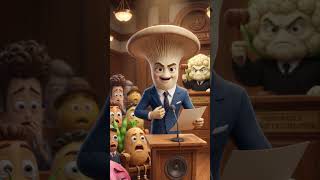 Mushroom in Court 🍄⚖️ | Veg or Not? The Final Verdict! #funny #facts #oystermushroom #eathealthy
