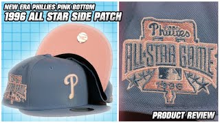 59Fifty Fitted - Phillies Ice Blue Pink Bottom All Star 1996 Side Patch