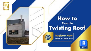 Revit Tutorial - Creating a Curved Roof in Revit (Twisting Roof)