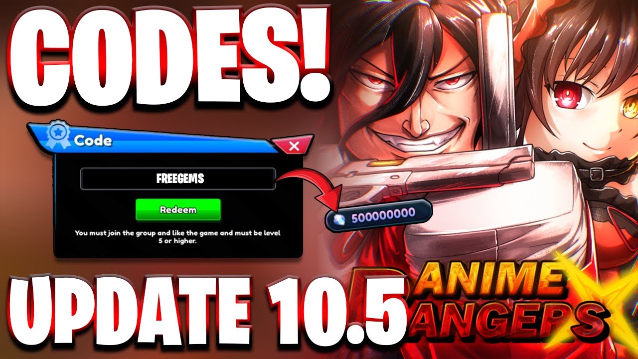 Anime Rangers Cod *UPD 10.5* NEW ALL QOL UPDATE 10.5 CODES FOR ANIME RANGERS X! ROBLOX ...