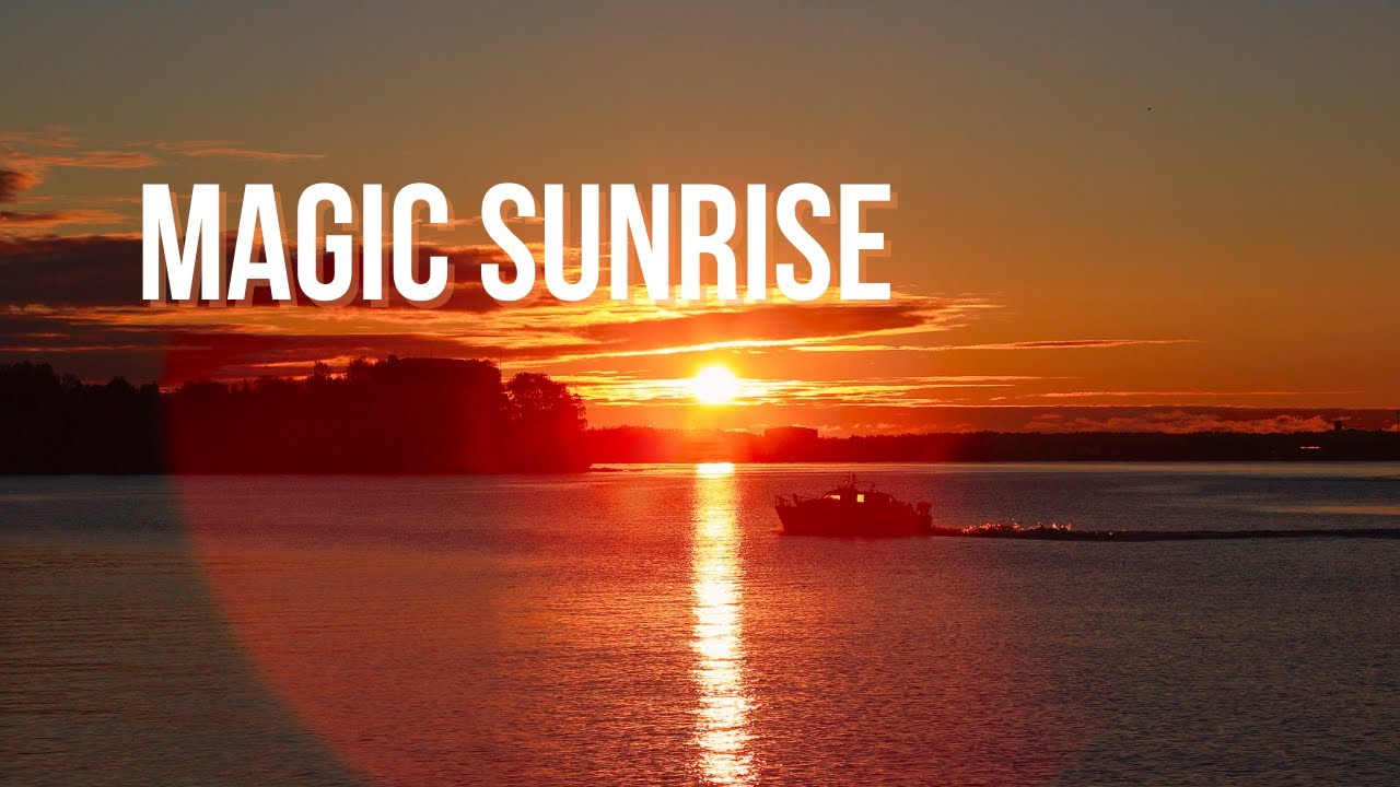 Serene Sunrise in Tervasaari, Helsinki: A Canon Cinematic Experience