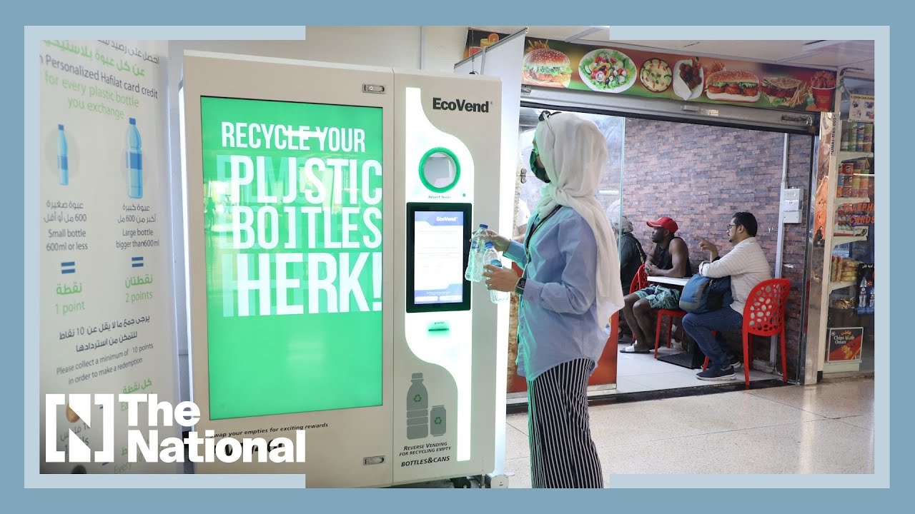 How to recycle plastic bottles to earn free bus rides in Abu Dhabi YouTube