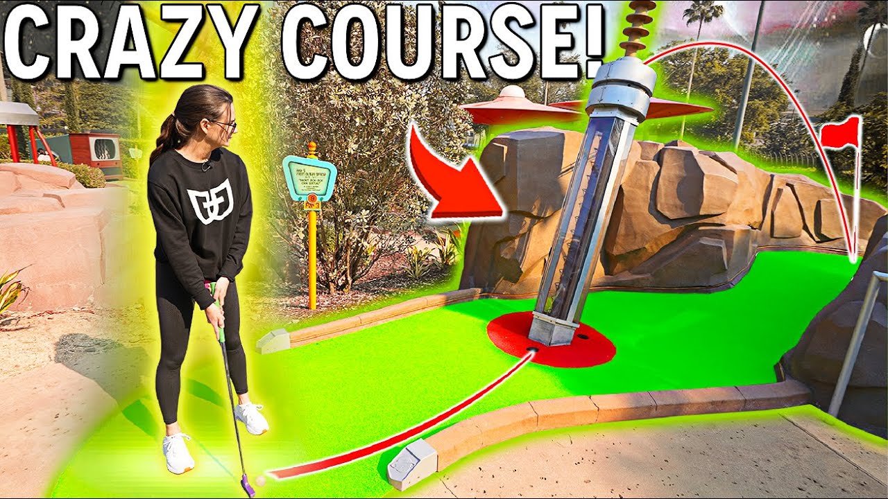 Must Play ONE OF A KIND Mini Golf Course! Elisha's Craziest Hole In