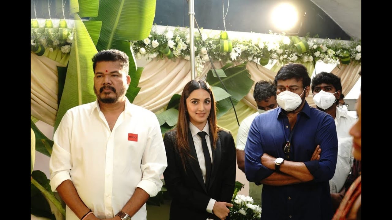 Ramcharan & Shankar Movie Opening Ceremony | Chiranjeevi Clapped first shot of 