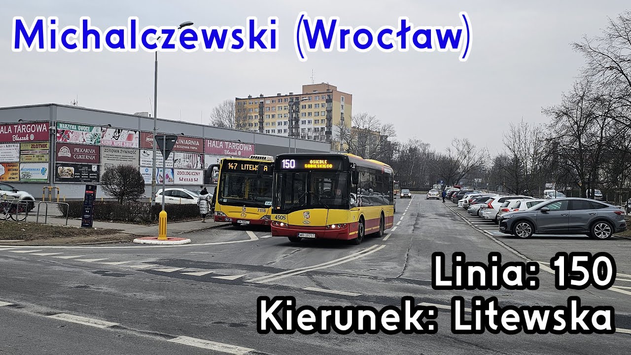 [🇵🇱PL] TIMELAPSE: Michalczewski (Wrocław) - Linia: [🚍150]