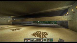 Minecraft: 5 high extendable piston wall with no visible redstone (no mods)