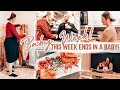 A Week in the Life: BABY WATCH Edition! | organize, date night, homemaking + nest with me!