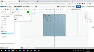 Pot Plant Holder OnShape Video Tutorial 3