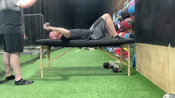 Supine Plyo Ball Drop and Catch at 90deg