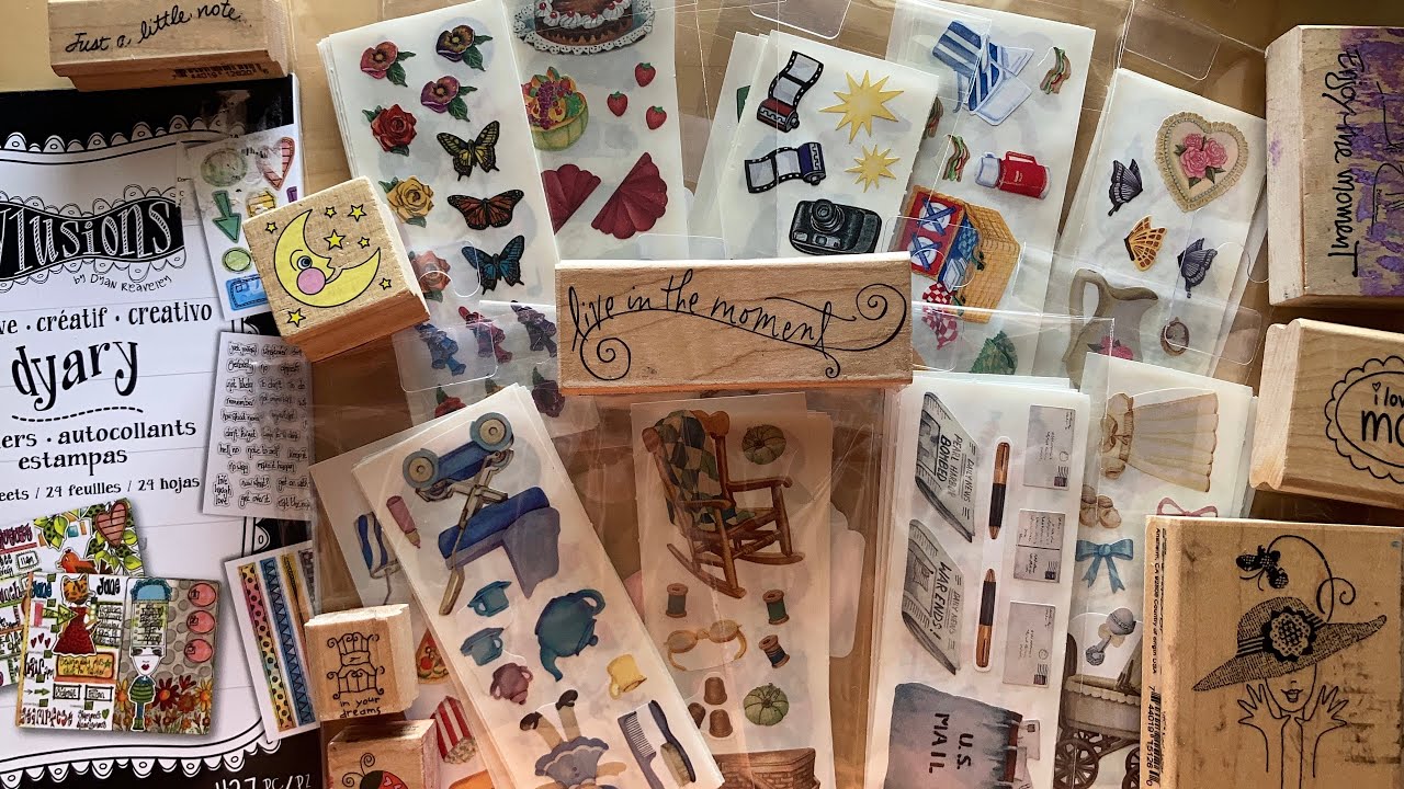 Journal Vlog 💌 Etsy A6 Trifold Unboxing + Antique Mall Stationery Haul