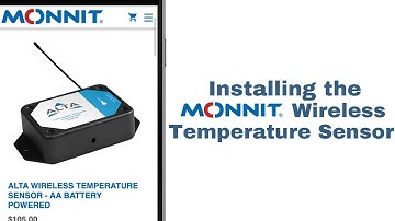 Installing a Monnit ALTA Temperature Sensor