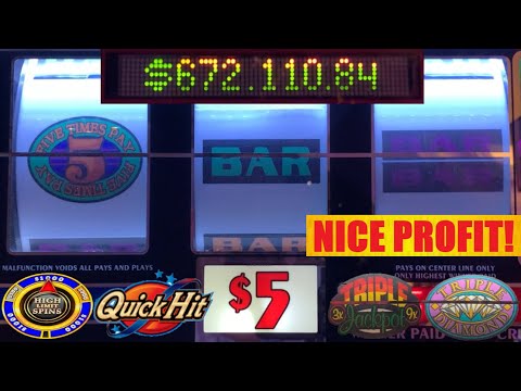 Nice wins chasing a massive progressive jackpot on high limit slots! 5 Times Pay! Quick Hits slots!