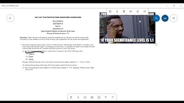 AP Statistics: 2017 FRQ #1