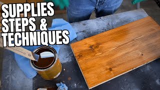 How to Apply Wood Stain for Beginners by Bailey Line Road 1,053 views 6 months ago 5 minutes, 52 seconds