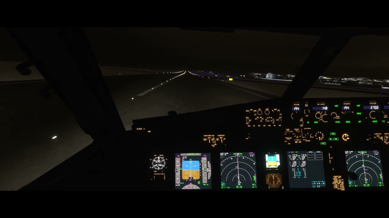MSFS - EYVI Vilnius Crosswind Landing - PMDG 737-800