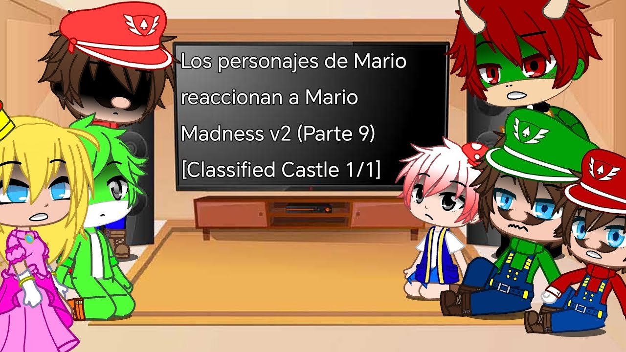 Los personajes de Mario reaccionan a Mario Madness v2 🇲🇽🇺🇲 (Parte 9) [Classified Castle 1/1]