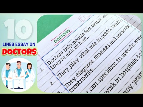 DOCTOR 10 lines in english | 10 lines on Doctors | 10 lines essay on Doctors