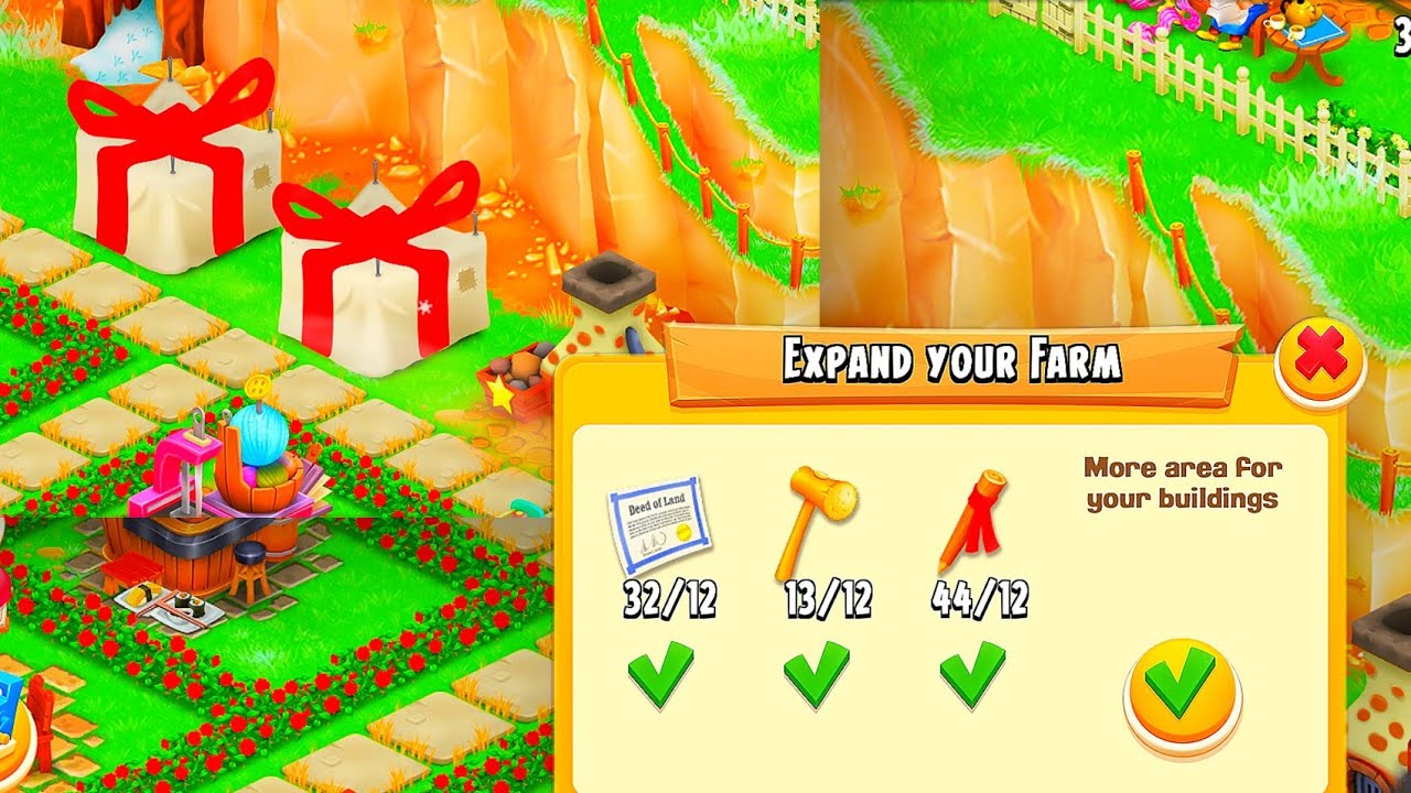 I EXPAND MY FARM AND BUILDING TWO SMELTER. HAY DAY GAMEPLAY LEVEL 70