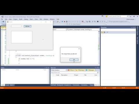 Visual C#  listbox tutorial