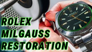 Worn Rolex Milgauss Gets Its First Maintenance After Years Of Use