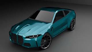 BMW M4 Competition Low Poly Animation | Blender