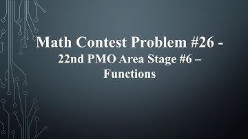 22nd Philippine Math Olympiad Area Stage #6 - Functions