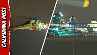 Catalina Island Helicopter Crash Survivors Arrive at UCLA Medical Center