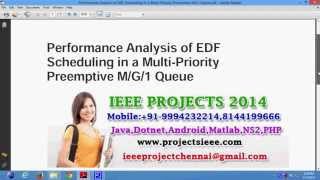 Performance Analysis of EDF Scheduling in a Multi Priority Preemptive MG1 Queue