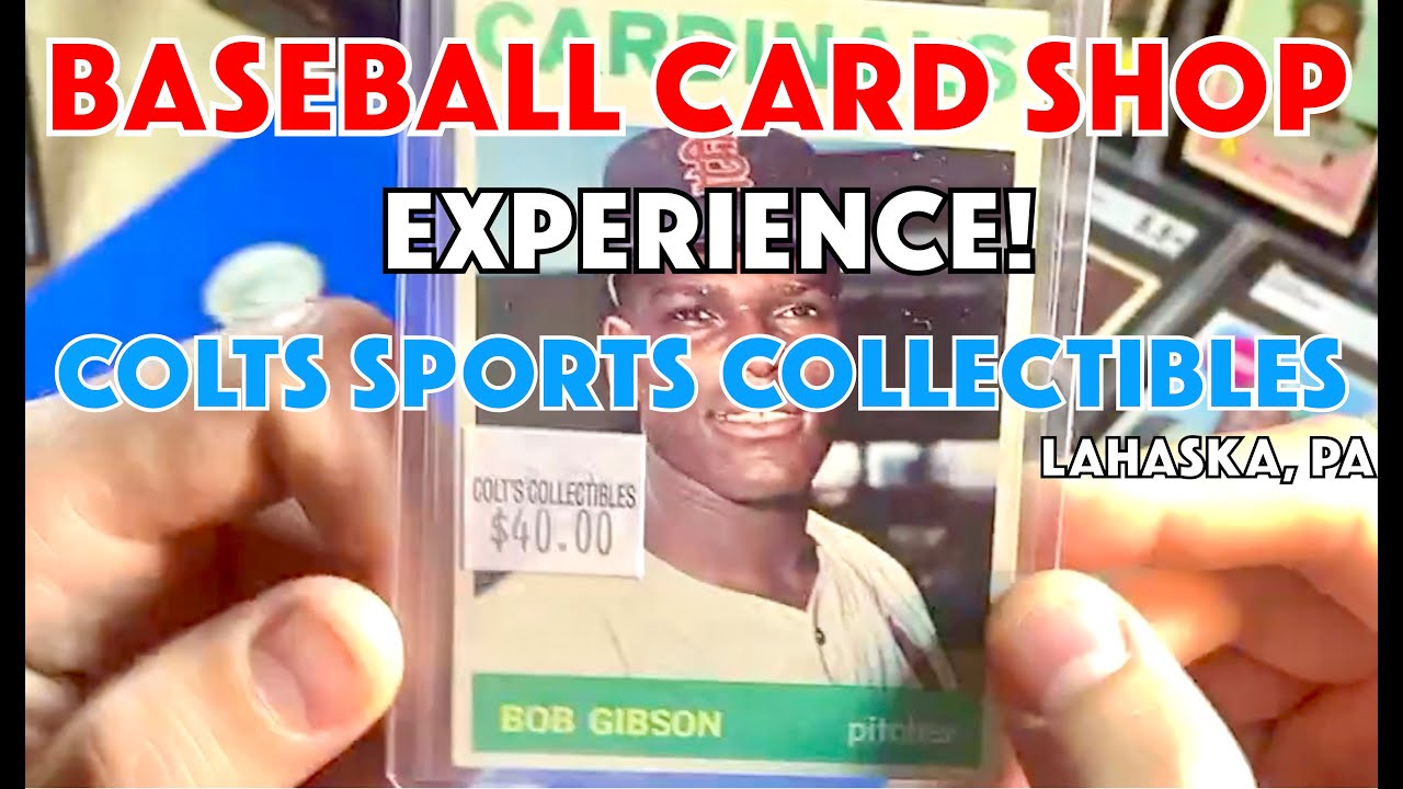 Vintage Baseball Card Shop Experience - Colts Sports Collectibles