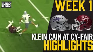 High School Football Highlights: Klein Cain vs. Cy Fair - Intense Match Recap!