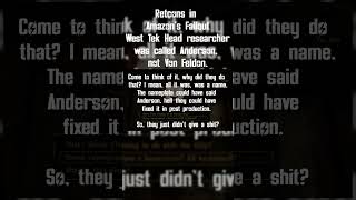 Anderson is head researcher of West Tek, not Von Feldon