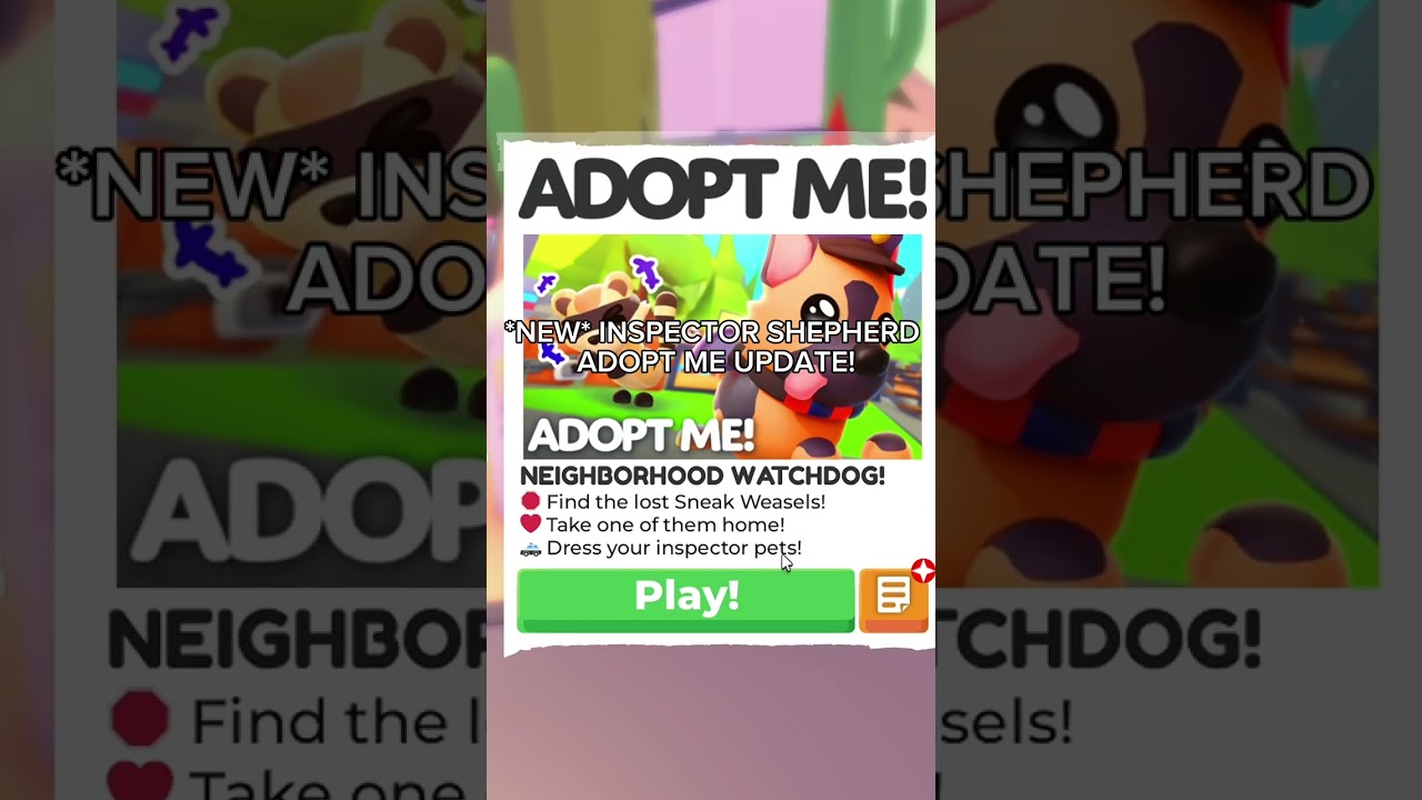 INSPECTOR SHEPHERD UPDATE IN ADOPT ME! 🚨 