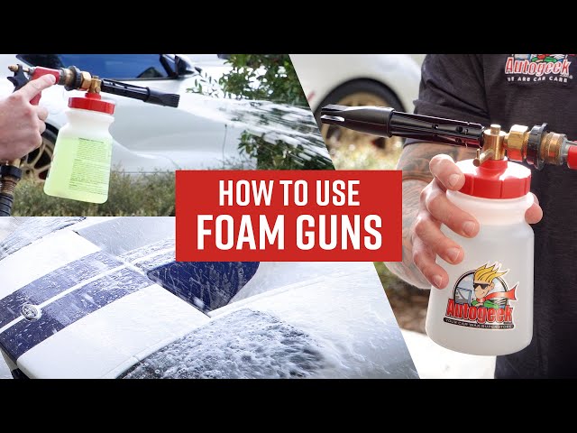 How to Use a Foam Gun or Foam Cannon for Car Washing – Quik Tips