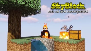 2 idiots 1 tree I Minecraft Skyblock Tomfoolery