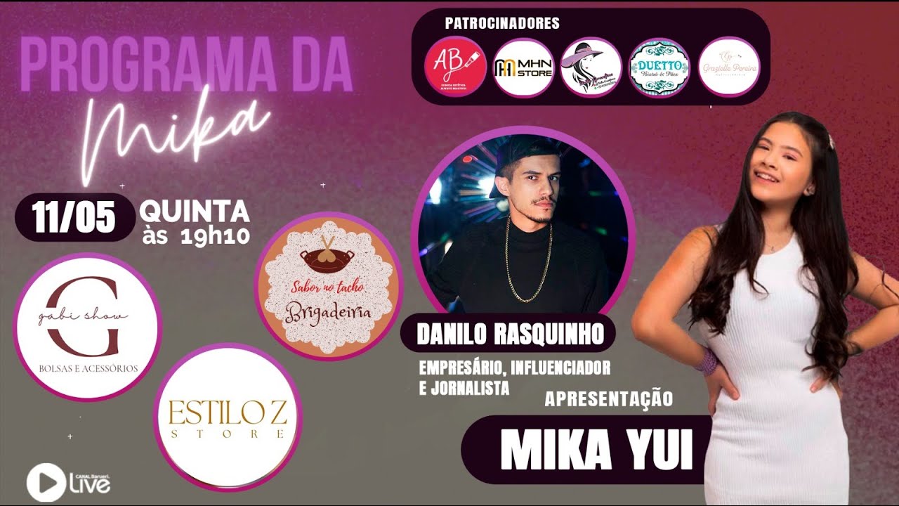 Danilo Rasquinho E Aline | Programa Da Mika Yui